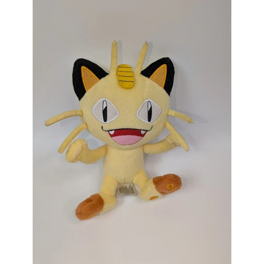 Pokemon Plush Lot of 4 Meowth Torchic Popplio Natu TOMY WCT Nintendo Stuffed...
